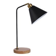 Gordon Metal & Rubberwood Table Lamp